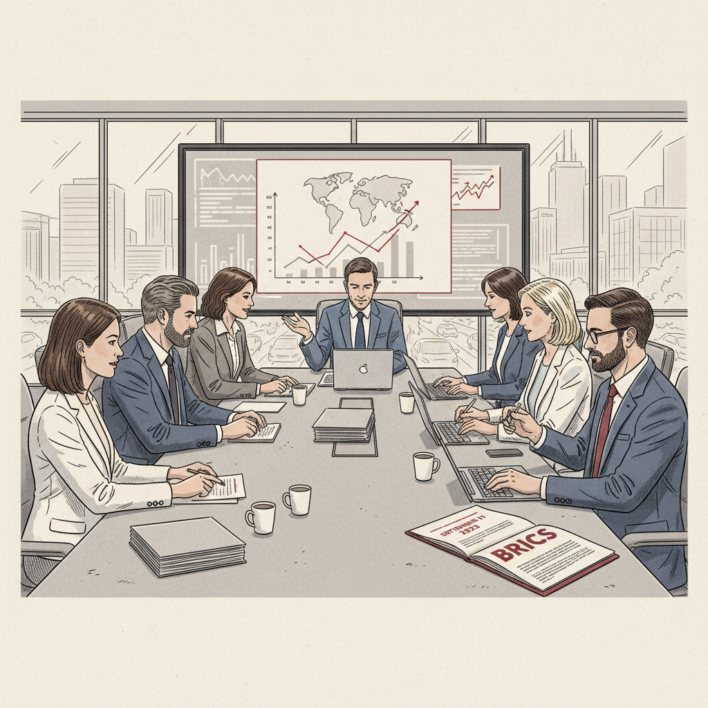 Illustration: BRICS Calls for Greater Emerging-Market Voice in IMF, World Bank