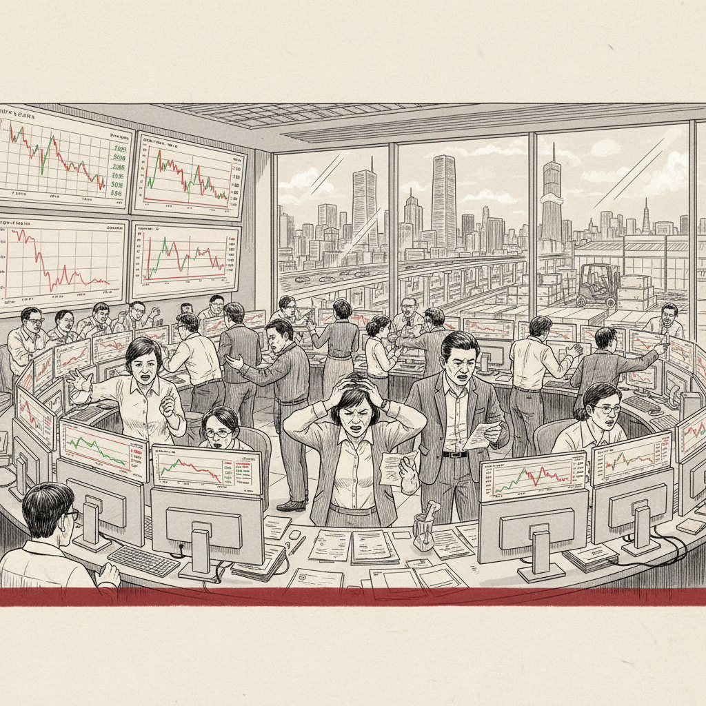 Illustration: China A-Shares Decline Ahead of Holiday