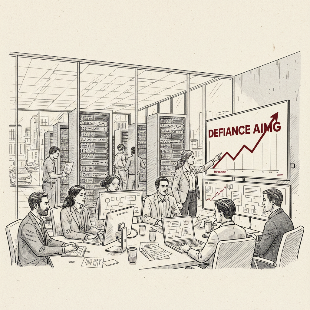 Illustration: Defiance Launches AI Magnificent 10 ETF AIMG