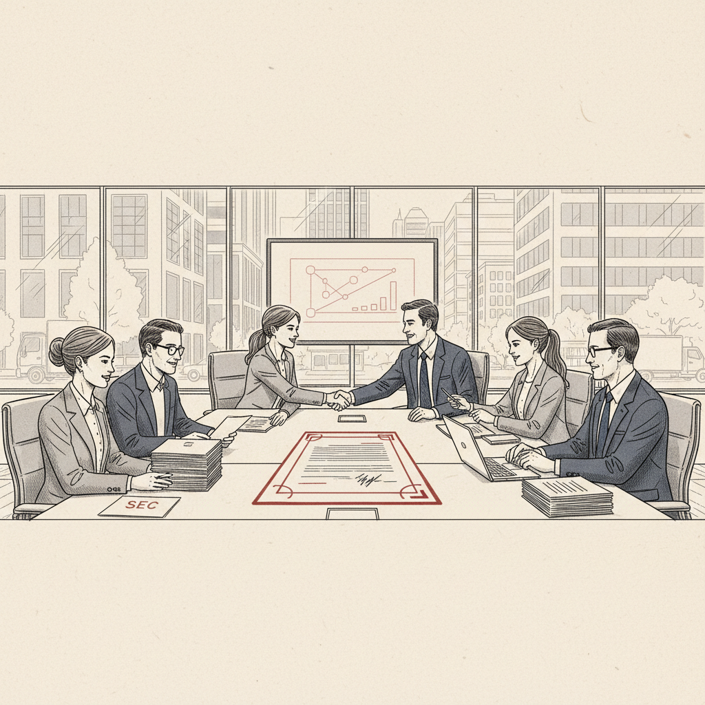 Illustration: FDA and SEC Formalize Collaboration on Regulatory Oversight
