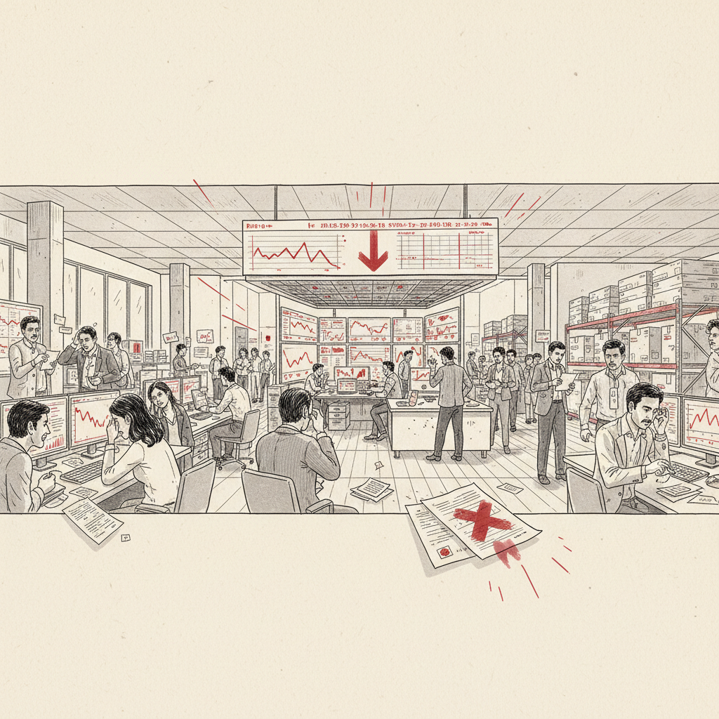 Illustration: Indian Stock Markets Decline on September 28 and 29, 2026