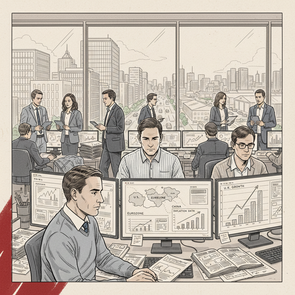 Illustration: Investors Focus on Global Inflation Data This Week