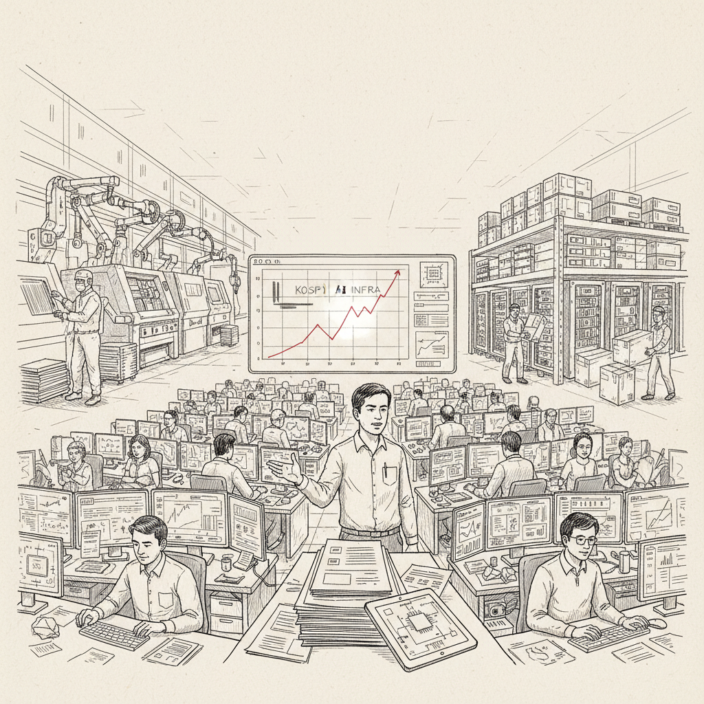 Illustration: KOSPI AI Infrastructure Stocks Gain Attention