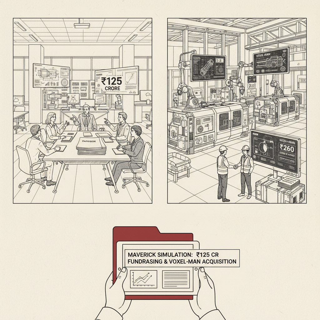 Illustration: Maverick Simulation Raises Funds, Acquires Voxel-Man