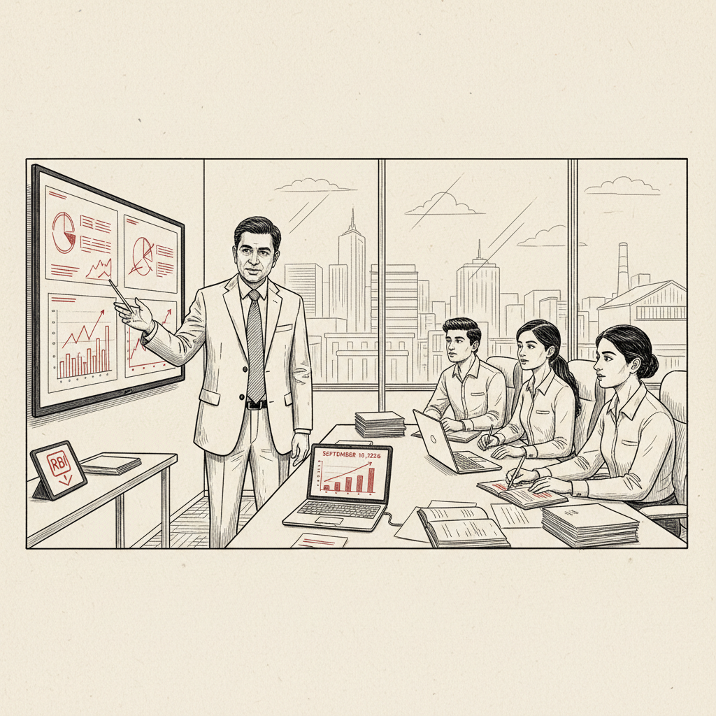 Illustration: Radhakrishnan Discusses India's Bond Market and RBI Liquidity