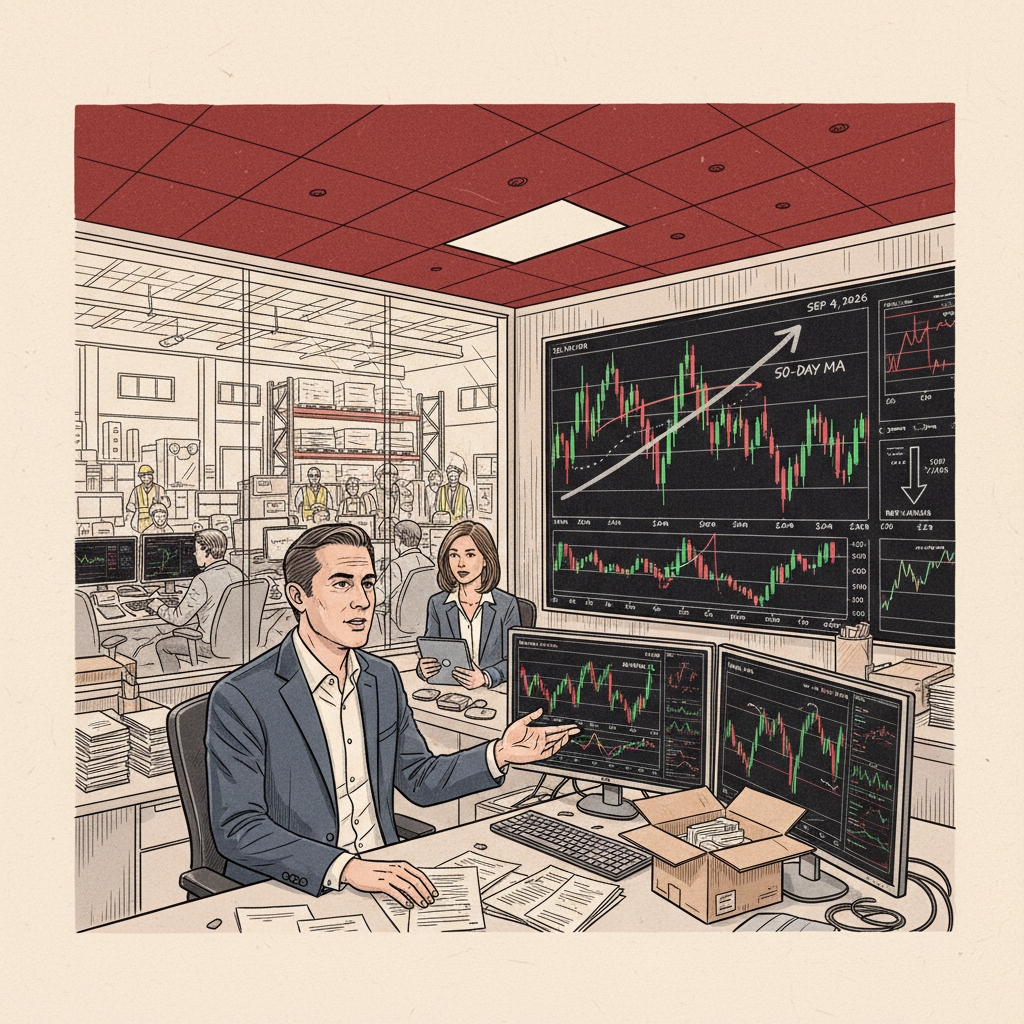 Illustration: Silver Futures Tested 50-Day Moving Average Amid Rate Hike Probability Drop