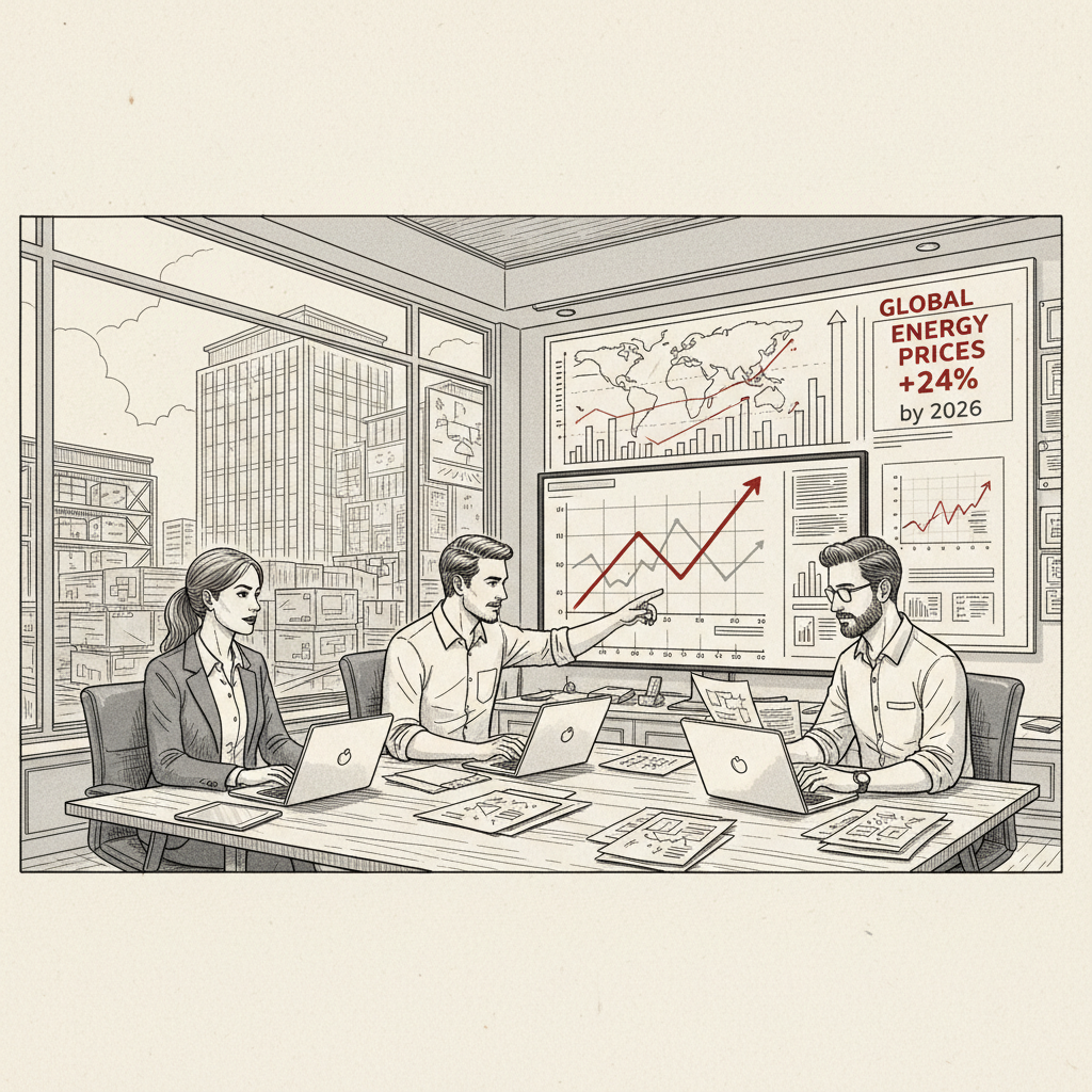 Illustration: World Bank Forecasts 24% Energy Price Surge in 2026